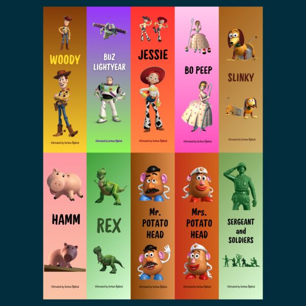 TOY STORY Ayraç Seti (10'lu)