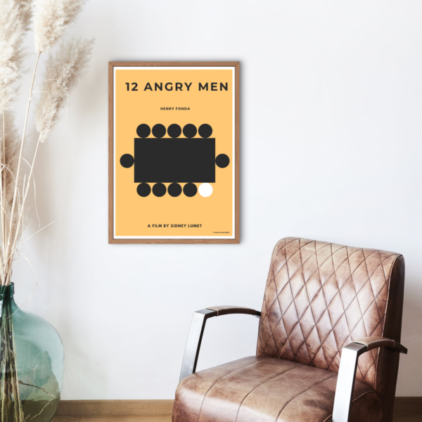 "12 Angry Men" Özel Tasarım Film Posteri - Görsel 5