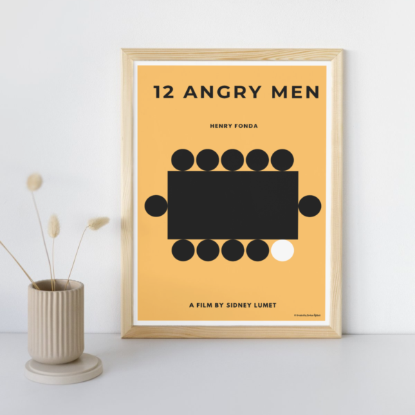 "12 Angry Men" Özel Tasarım Film Posteri - Görsel 2