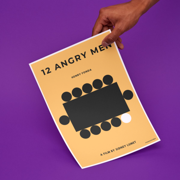 "12 Angry Men" Özel Tasarım Film Posteri - Görsel 3