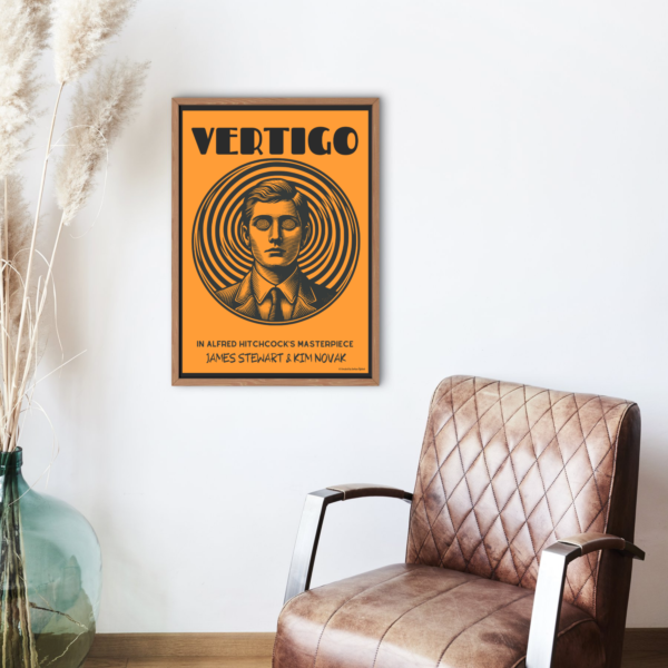 "Vertigo" Özel Tasarım Film Posteri - Görsel 4