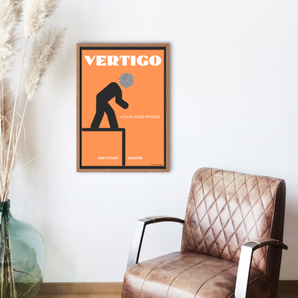 "Vertigo" Özel Tasarım Film Posteri - Görsel 4