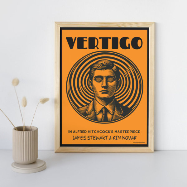 "Vertigo" Özel Tasarım Film Posteri - Görsel 2
