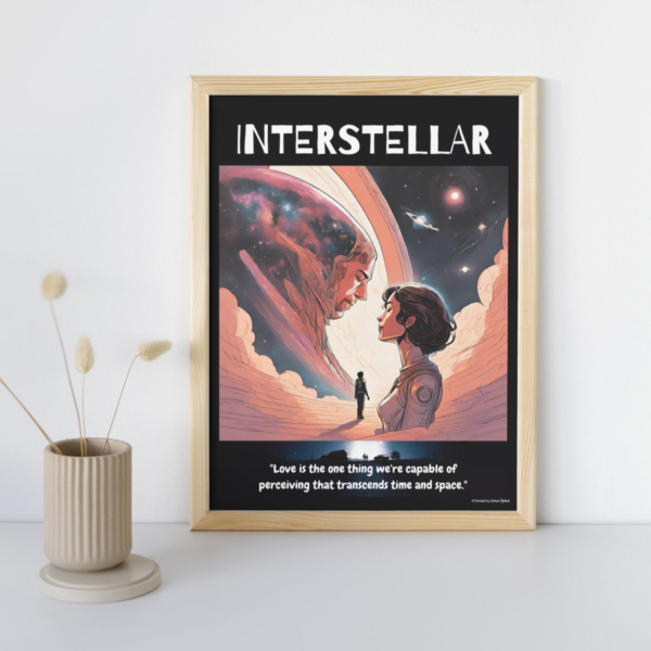 "Interstellar (Yıldızlararası)" Özel Tasarım Film Posteri - Görsel 2