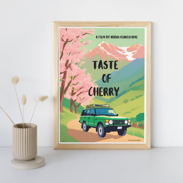 *Taste of Cherry (Kirazın Tadı)" Özel Tasarım Film Posteri - Görsel 2