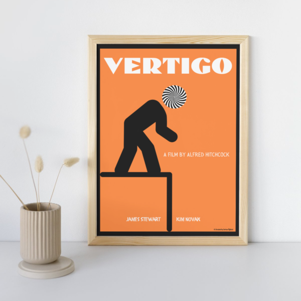 "Vertigo" Özel Tasarım Film Posteri - Görsel 2