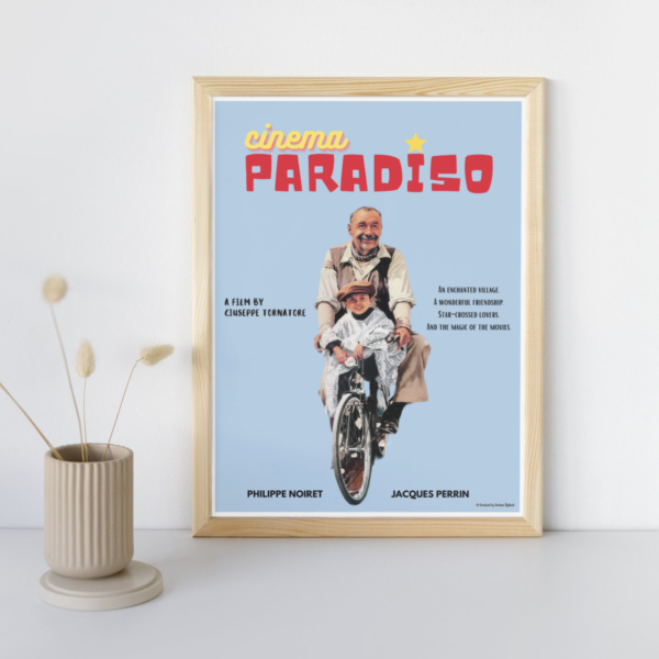 "Cinema Paradiso" Özel Tasarım Film Posteri - Görsel 2