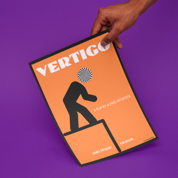 "Vertigo" Özel Tasarım Film Posteri - Görsel 3