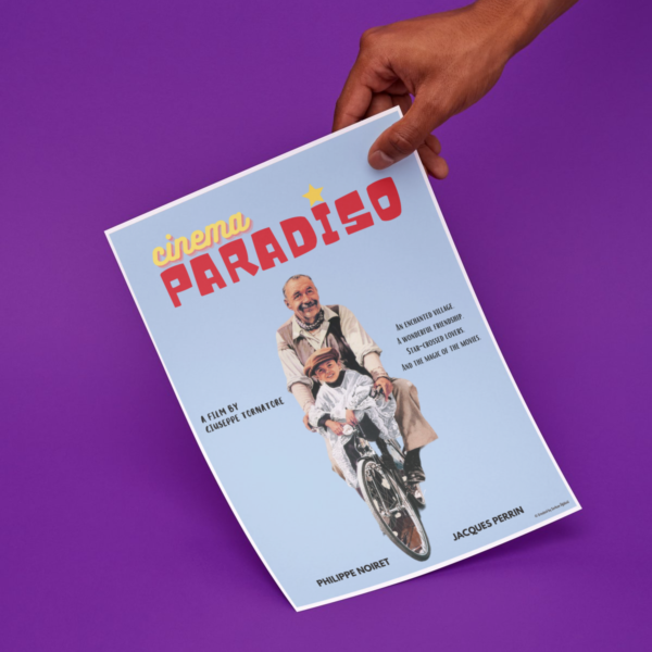 "Cinema Paradiso" Özel Tasarım Film Posteri - Görsel 3