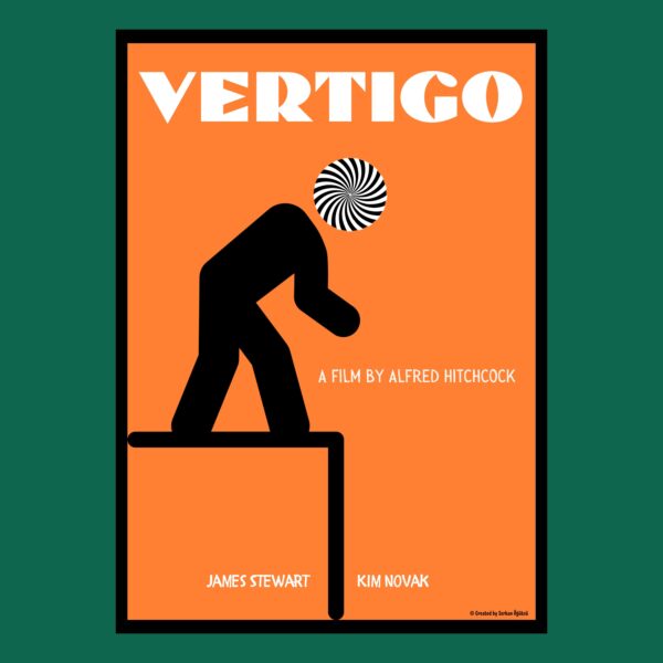 "Vertigo" Özel Tasarım Film Posteri