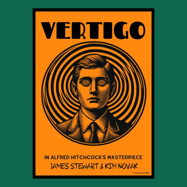 "Vertigo" Özel Tasarım Film Posteri