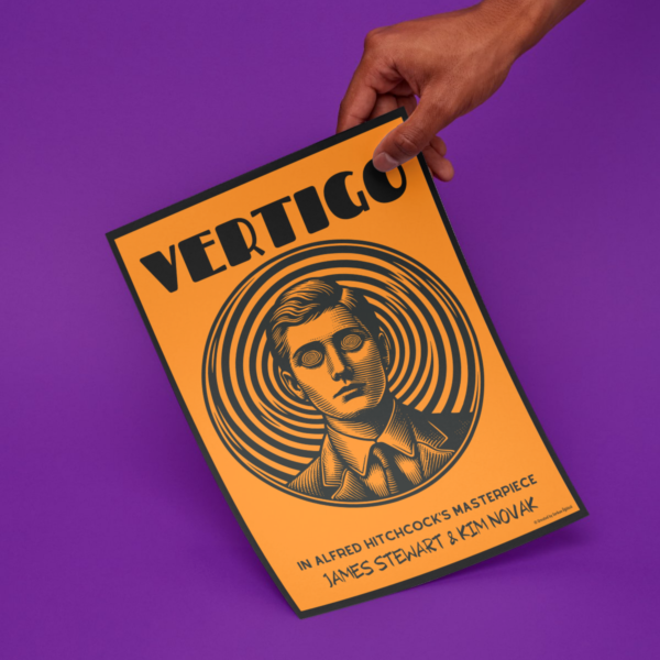 "Vertigo" Özel Tasarım Film Posteri - Görsel 3