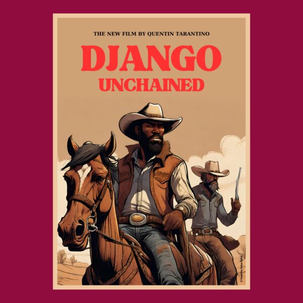 "Django Unchained" Özel Tasarım Film Posteri