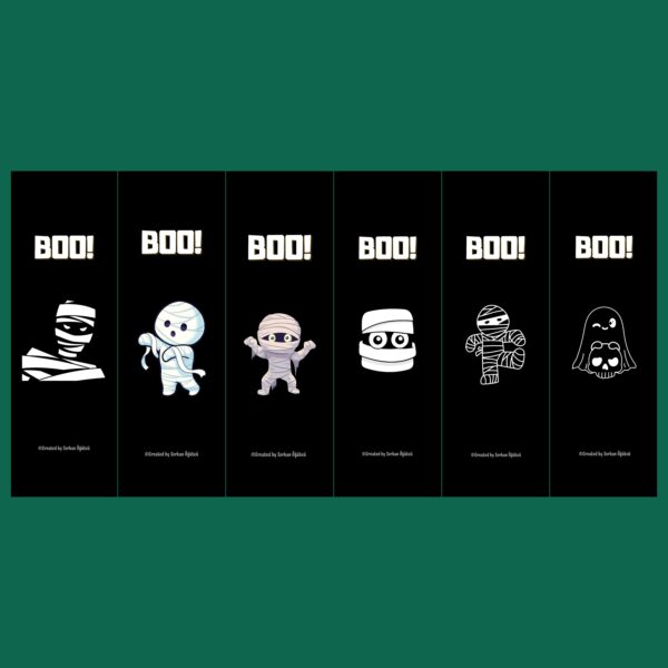 6'lı Kitap Ayracı Seti (BOO!)