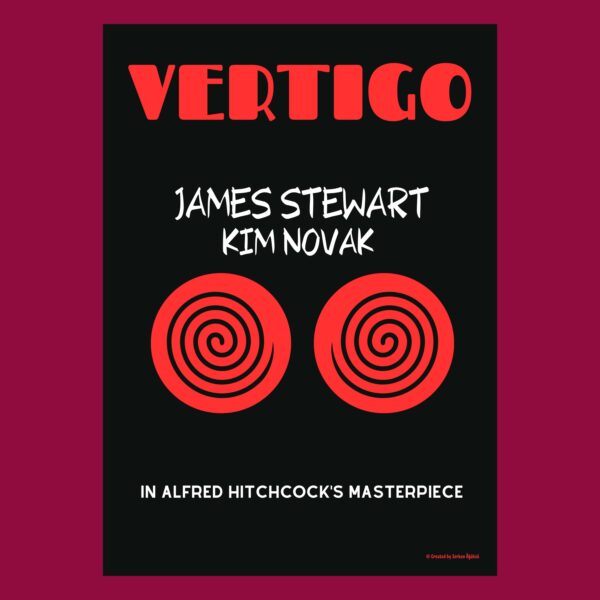 Vertigo Özel Tasarım Film Posteri