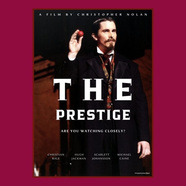 The Prestige Özel Tasarım Film Posteri