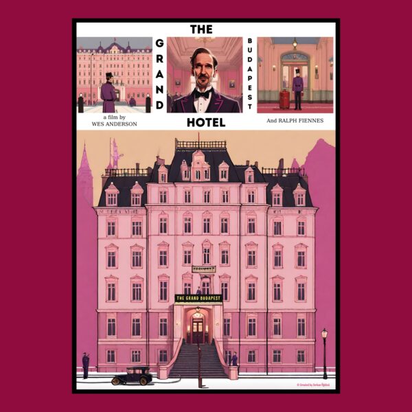 "The Grand Budapest Hotel (Büyük Budapeşte Oteli)" Özel Tasarım Film Posteri