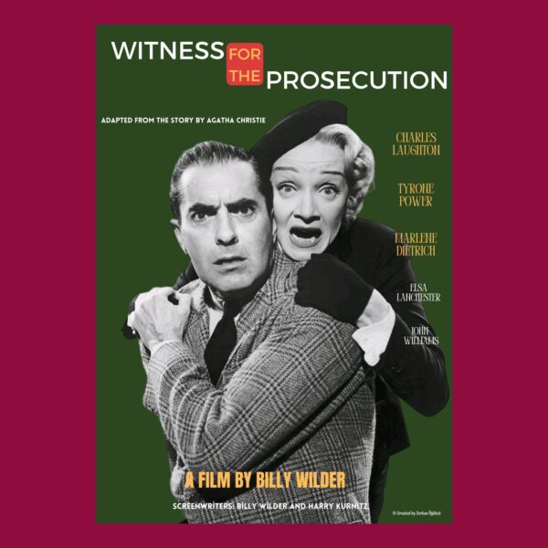 Witness For The Prosecution (Beklenmeyen Şahit) Özel Tasarım Film Posteri