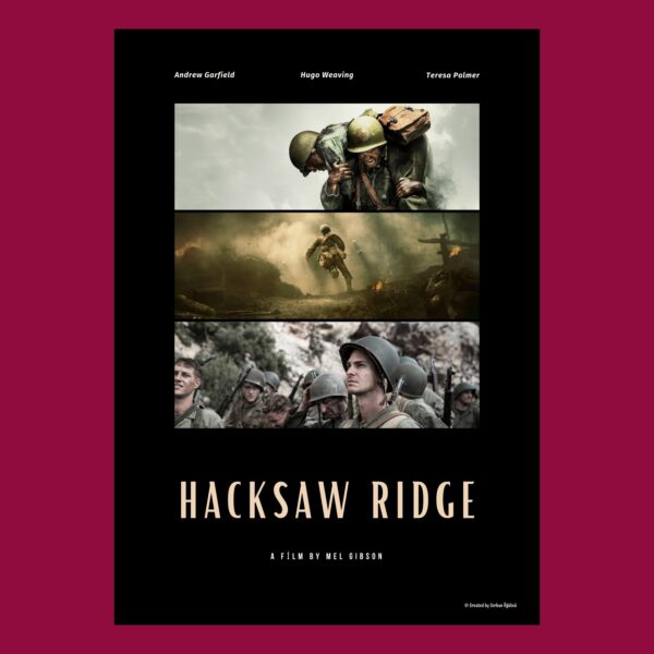 Hacksaw Ridge Özel Tasarım Film Posteri