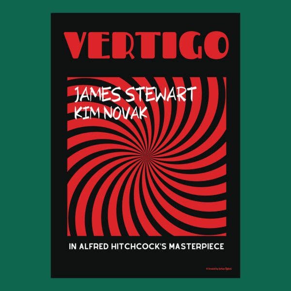 "Vertigo" Özel Tasarım Film Posteri