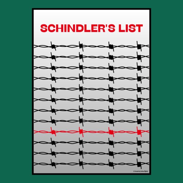 "Schindler's List(Schindler'in Listesi)" Özel Tasarım Film Posteri